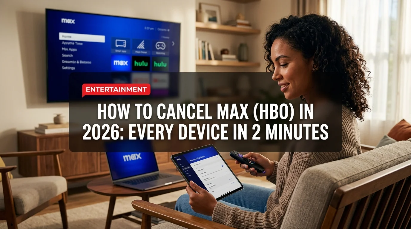 How to Cancel Max (HBO) in 2026: Every Device in 2 Minutes