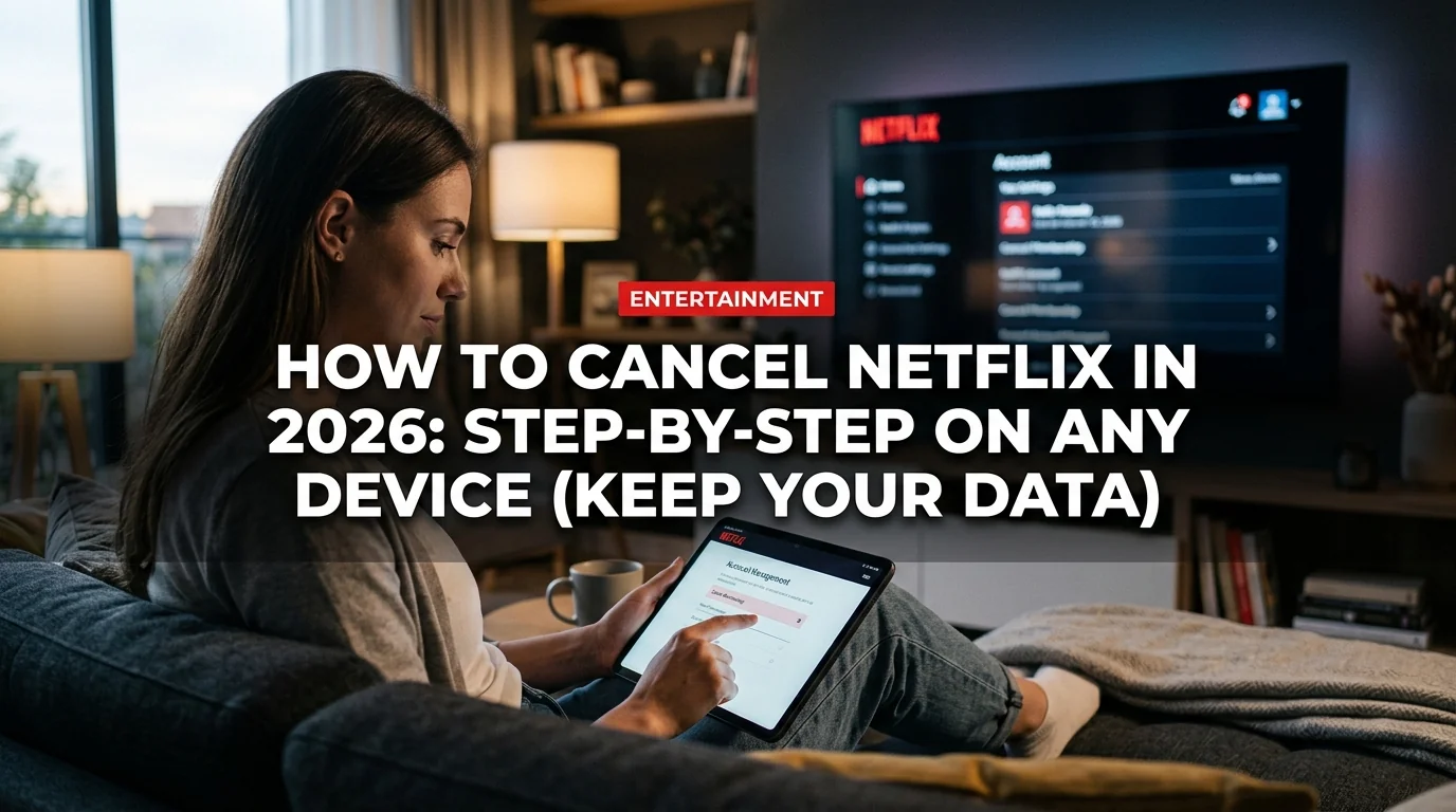 How to Cancel Netflix in 2026: Step-by-Step on Any Device (Keep Your Data)