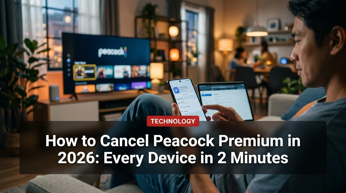 How to Cancel Peacock Premium in 2026: Every Device in 2 Minutes