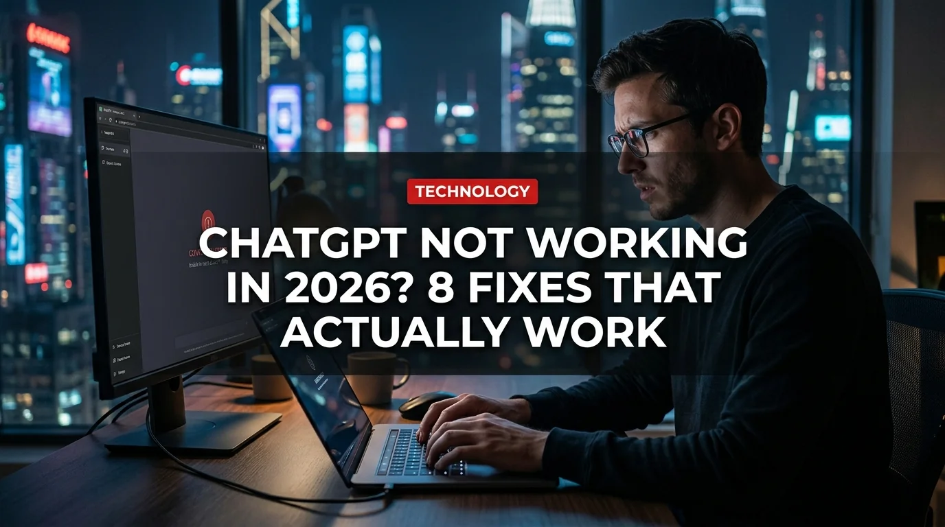 ChatGPT Not Working in 2026? 8 Fixes That Actually Work