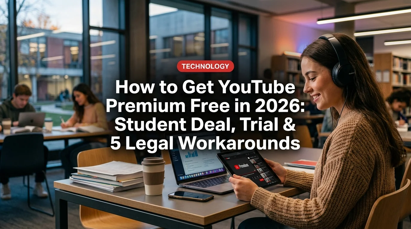 How to Get YouTube Premium Free in 2026: Student Deal, Trial & 5 Legal Workarounds