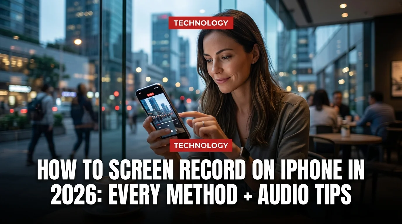 How to Screen Record on iPhone in 2026: Every Method + Audio Tips