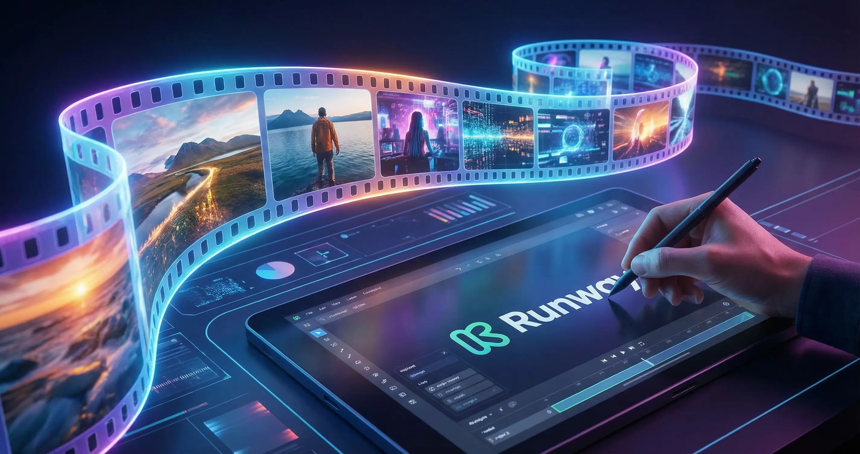 Runway AI video creation interface