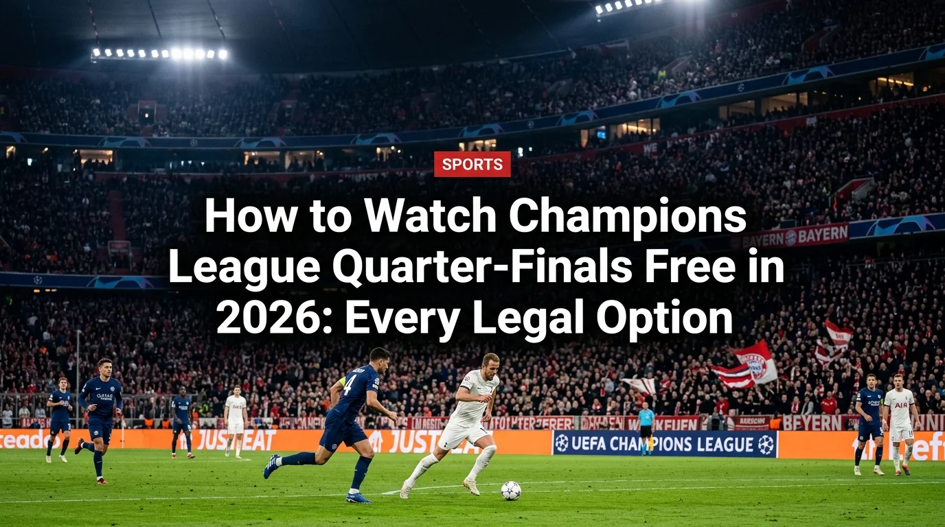 How to Watch Champions League Quarter-Finals Free in 2026: Every Legal Option