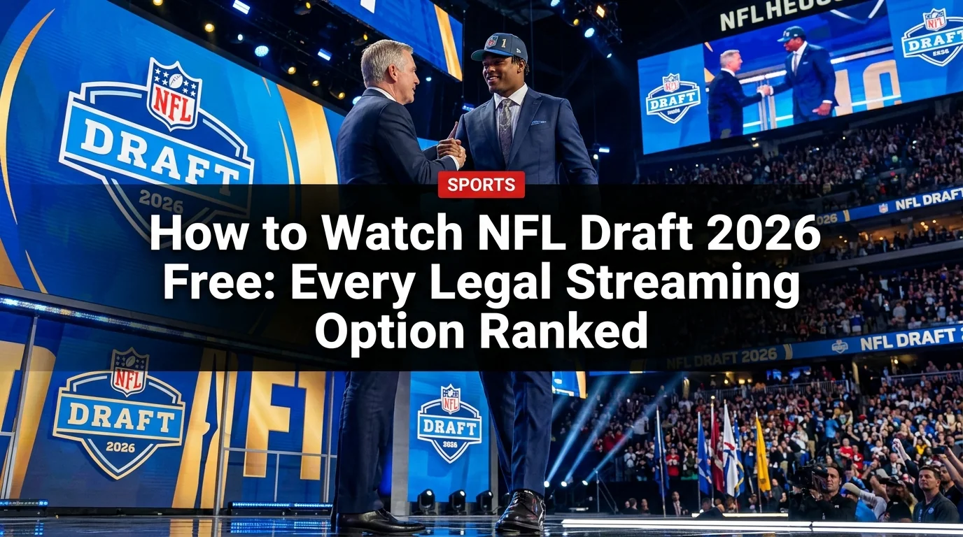 How to Watch NFL Draft 2026 Free: Every Legal Streaming Option Ranked
