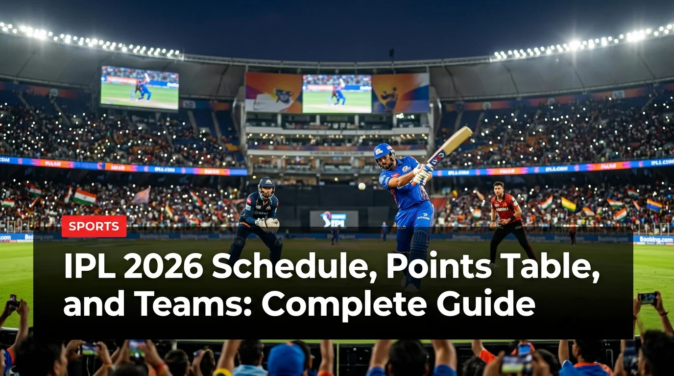 IPL 2026 Schedule, Points Table, and Teams: Complete Guide