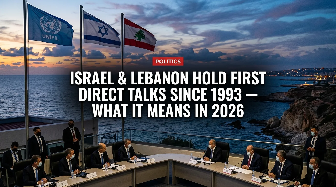 Israel & Lebanon Hold First Direct Talks Since 1993 — What It Means in 2026