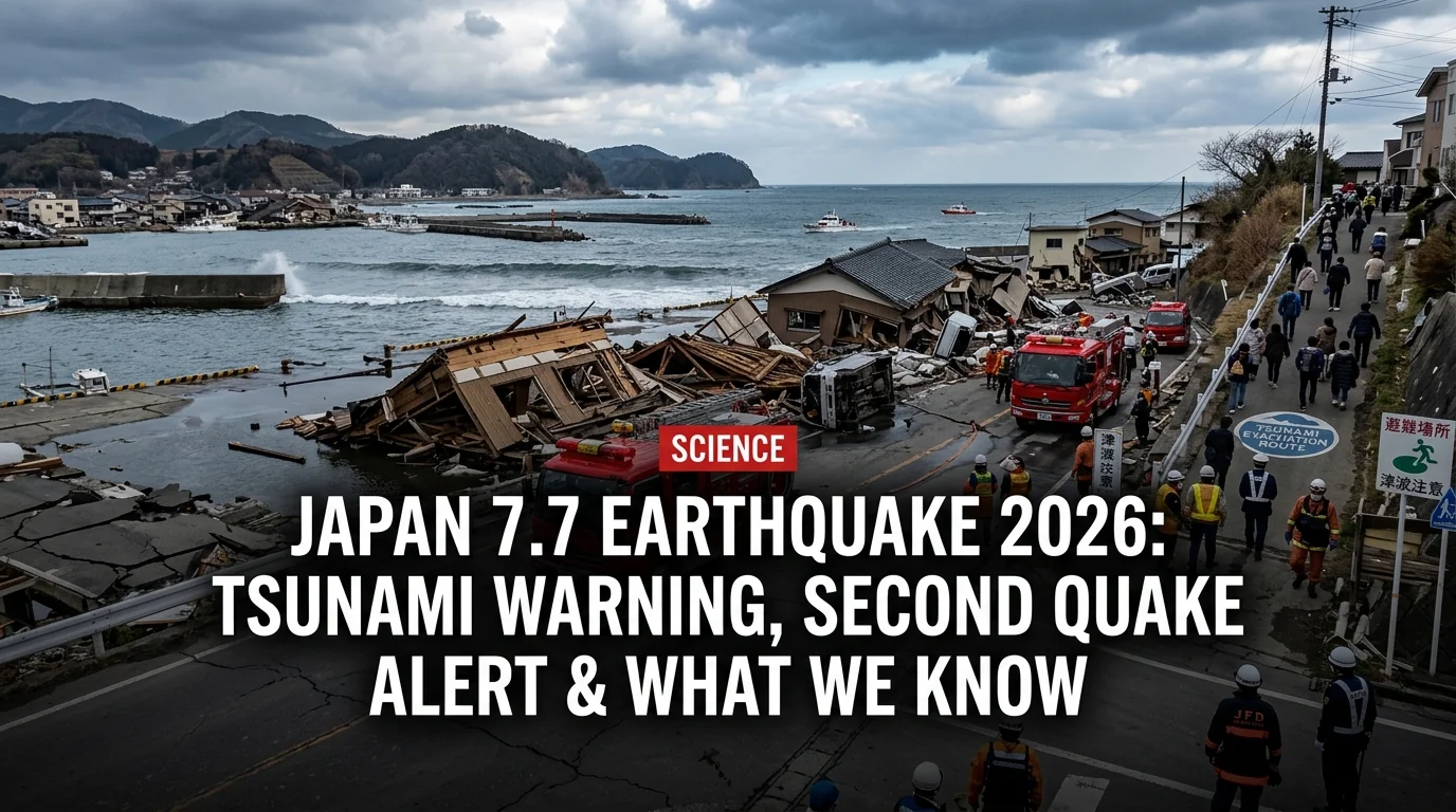 Japan 7.7 Earthquake 2026: Tsunami Warning, Second Quake Alert & What We Know