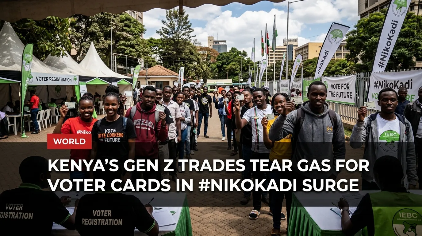 Kenya's Gen Z Trades Tear Gas for Voter Cards in #NikoKadi Surge