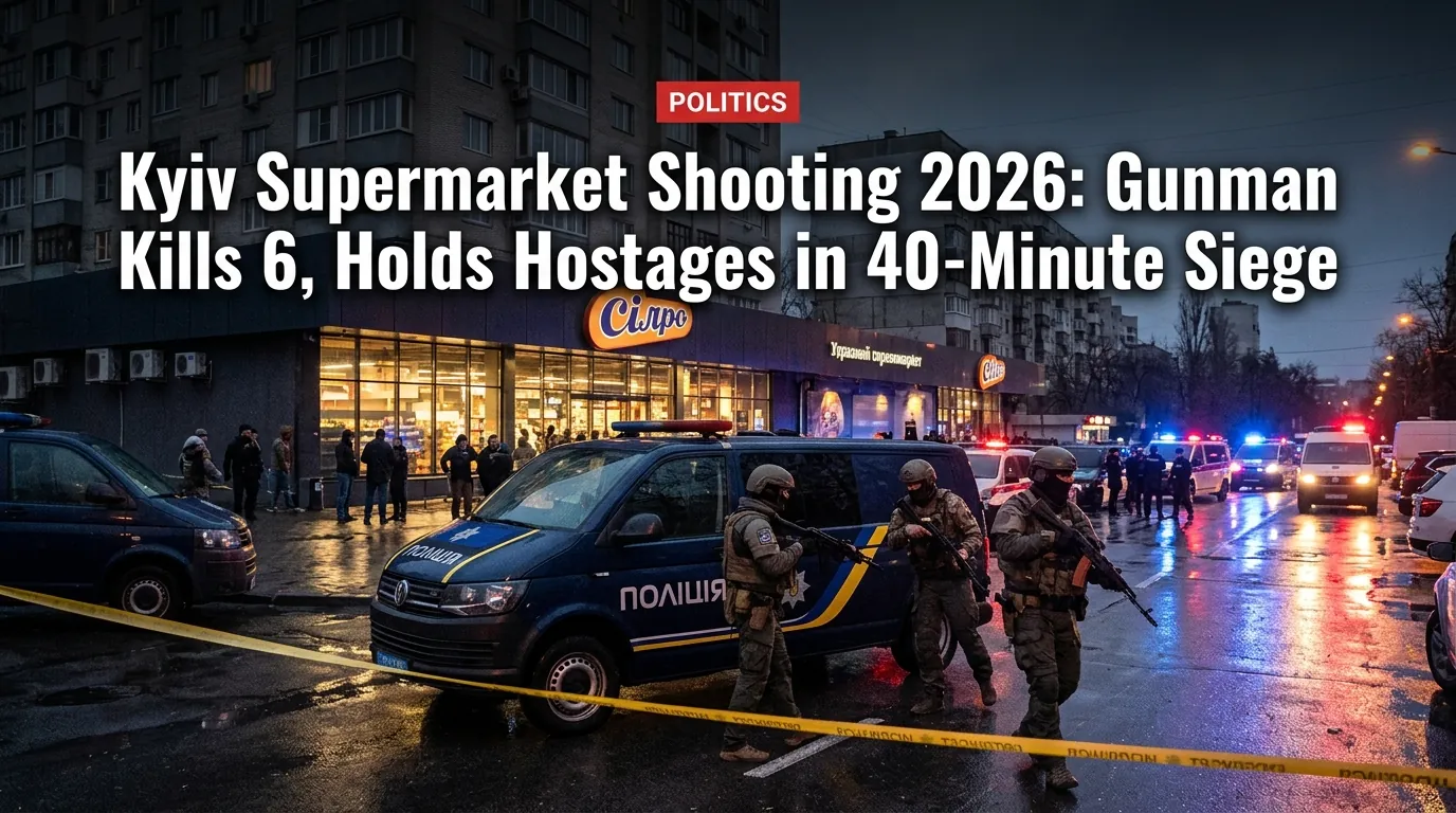 Kyiv Supermarket Shooting 2026: Gunman Kills 6, Holds Hostages in 40-Minute Siege
