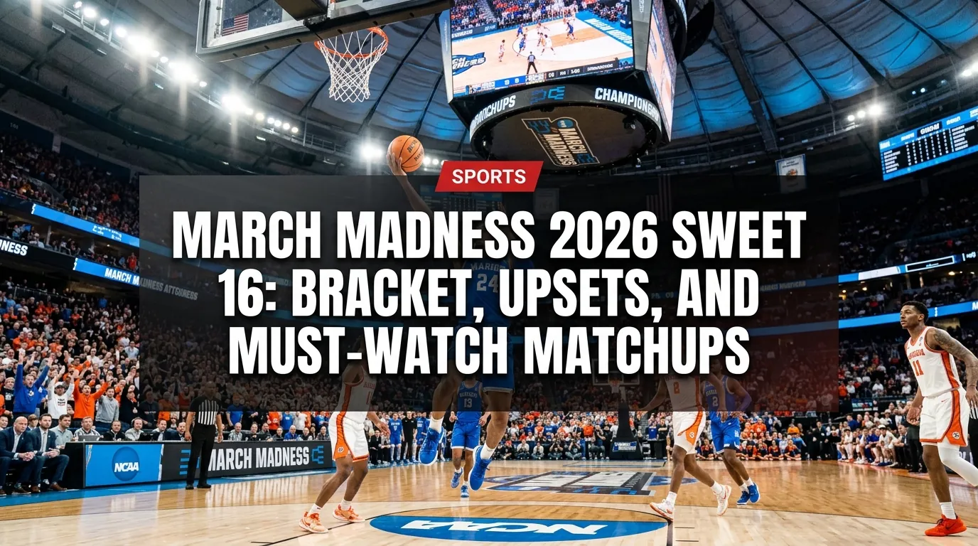 March Madness 2026 Sweet 16: Bracket, Upsets, and Must-Watch Matchups