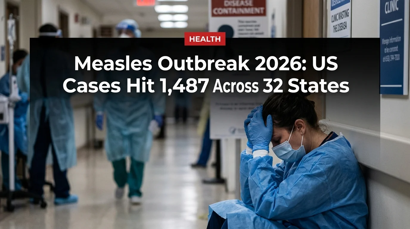 Measles Outbreak 2026: US Cases Hit 1,487 Across 32 States