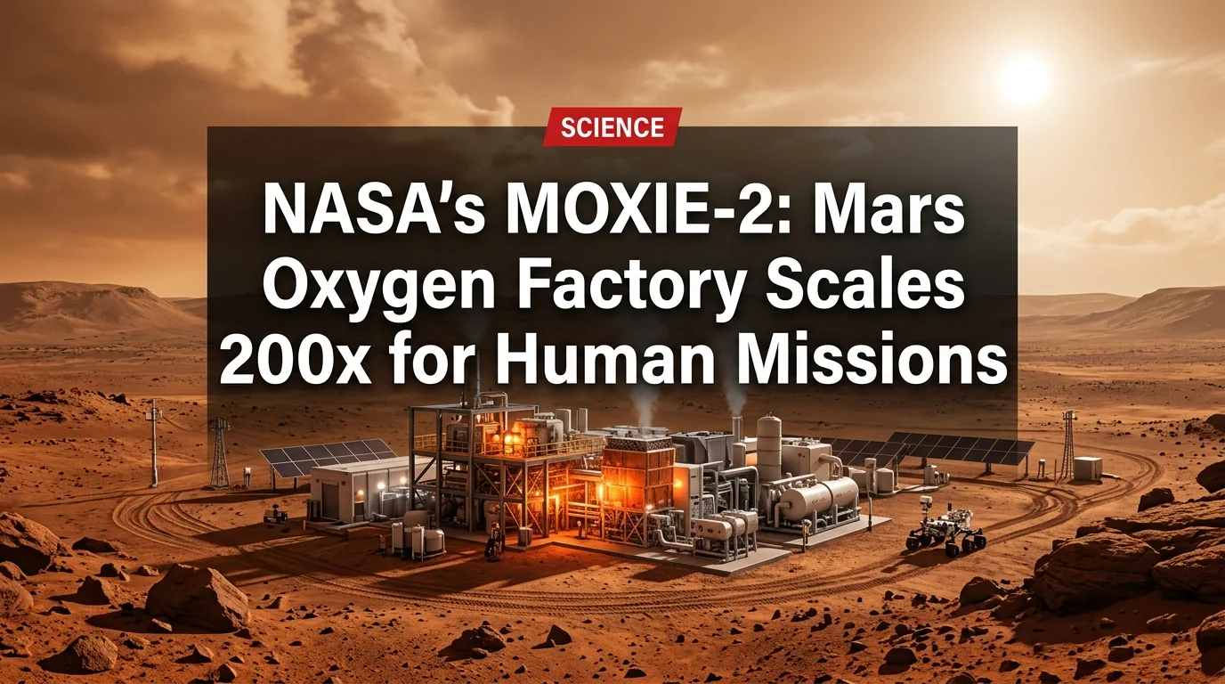 NASA's MOXIE-2: Mars Oxygen Factory Scales 200x for Human Missions