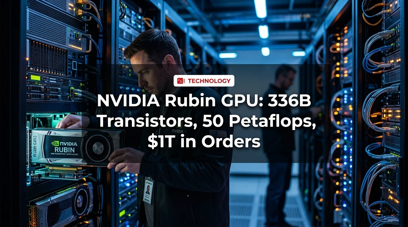 NVIDIA Rubin GPU: 336B Transistors, 50 Petaflops, $1T in Orders