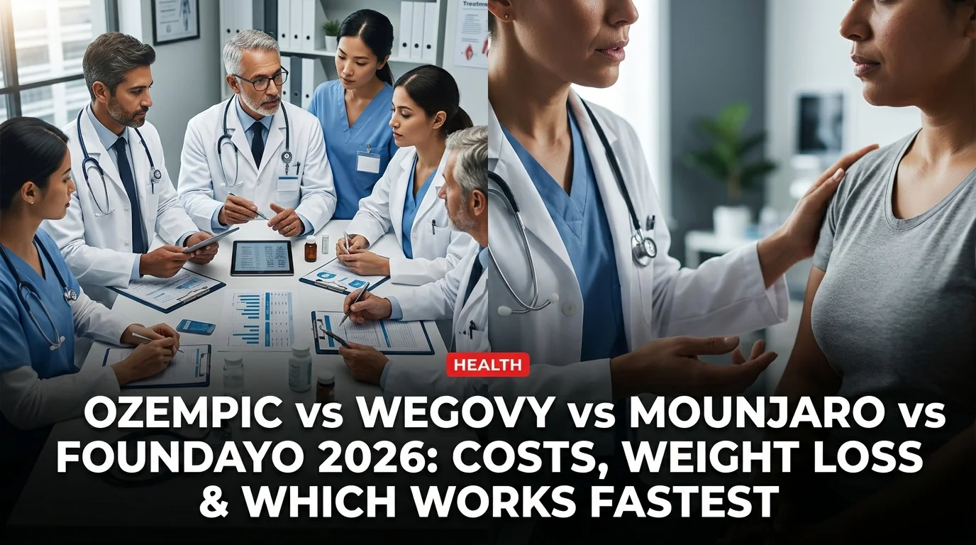 Ozempic vs Wegovy vs Mounjaro vs Foundayo 2026: Costs, Weight Loss & Which Works Fastest