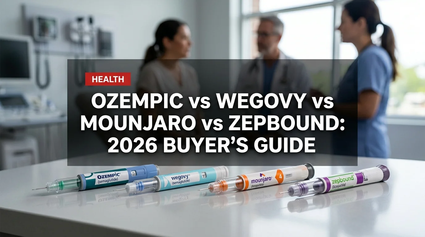 Ozempic vs Wegovy vs Mounjaro vs Zepbound: 2026 Buyer's Guide