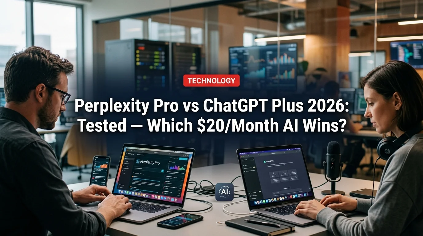 Perplexity Pro vs ChatGPT Plus 2026: Tested — Which $20/Month AI Wins?