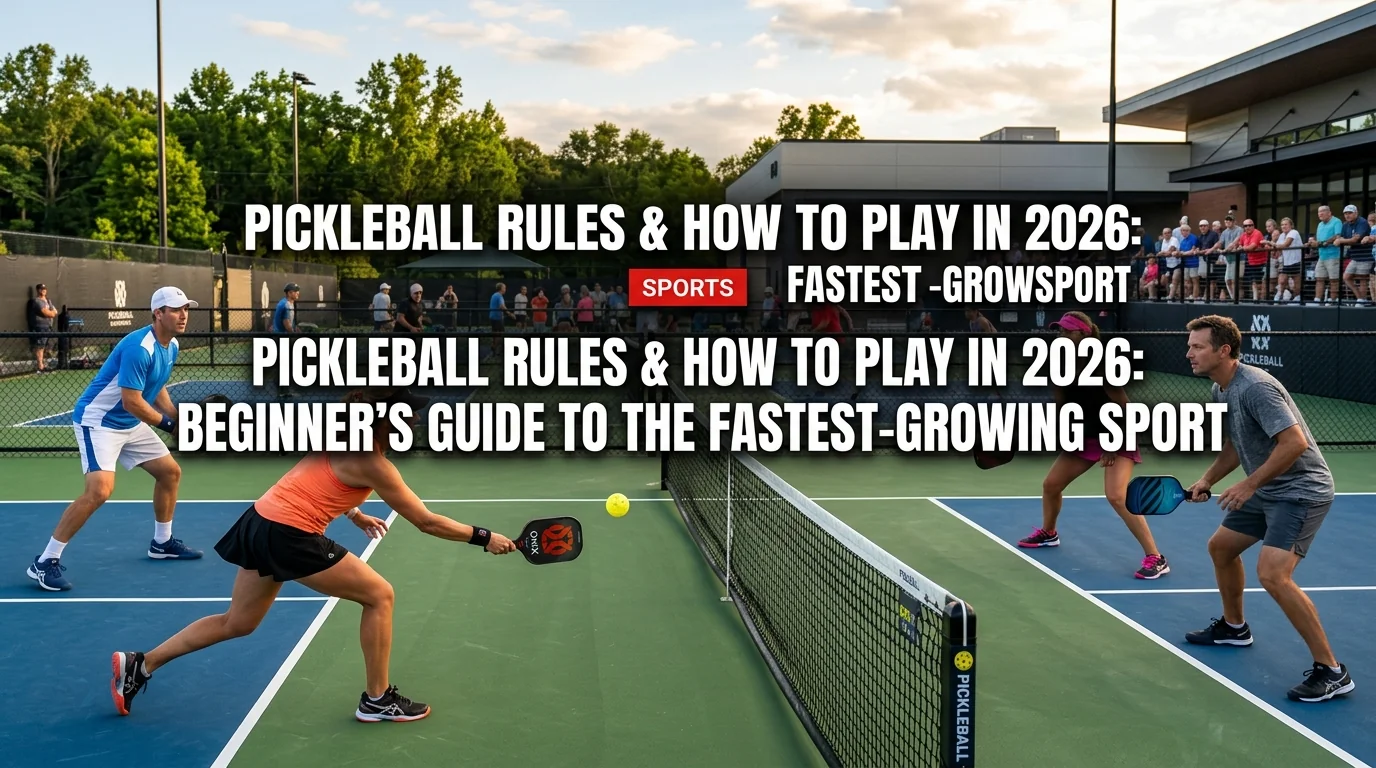 Pickleball Rules & How to Play in 2026: Beginner's Guide to the Fastest-Growing Sport