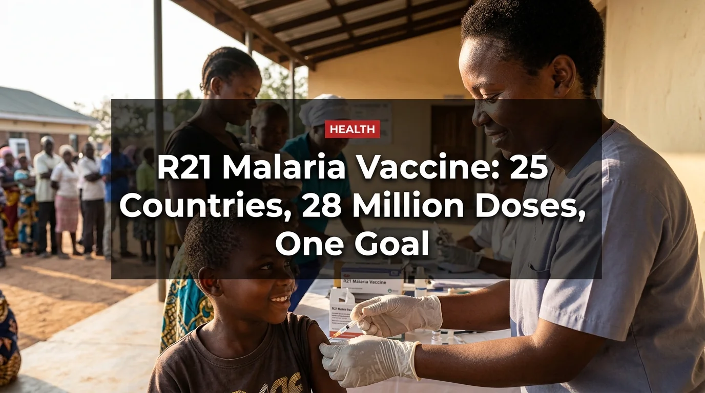 R21 Malaria Vaccine: 25 Countries, 28 Million Doses, One Goal