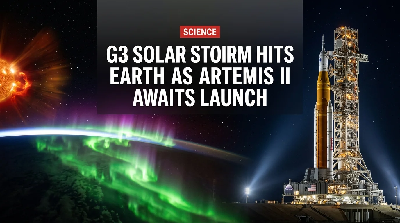 G3 Solar Storm Hits Earth as Artemis II Awaits Launch