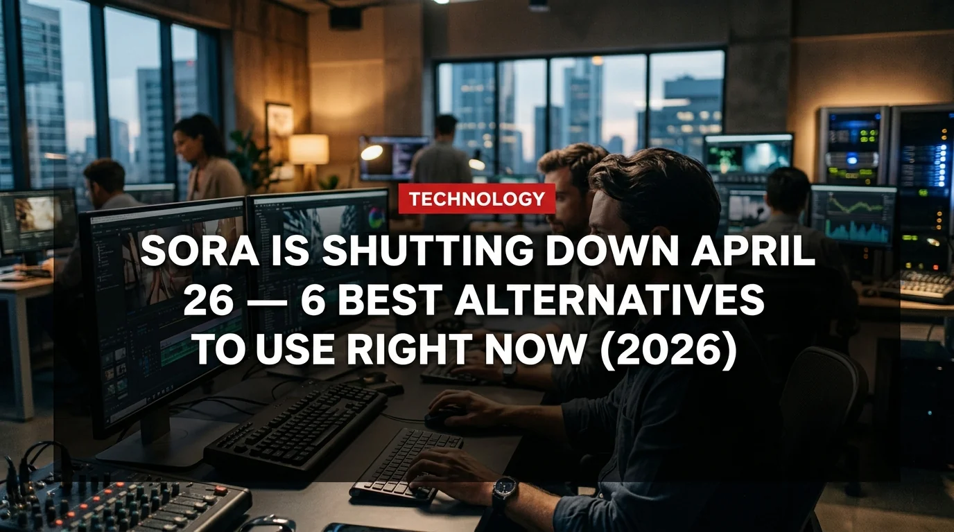 Sora Is Shutting Down April 26 — 6 Best Alternatives to Use Right Now (2026)