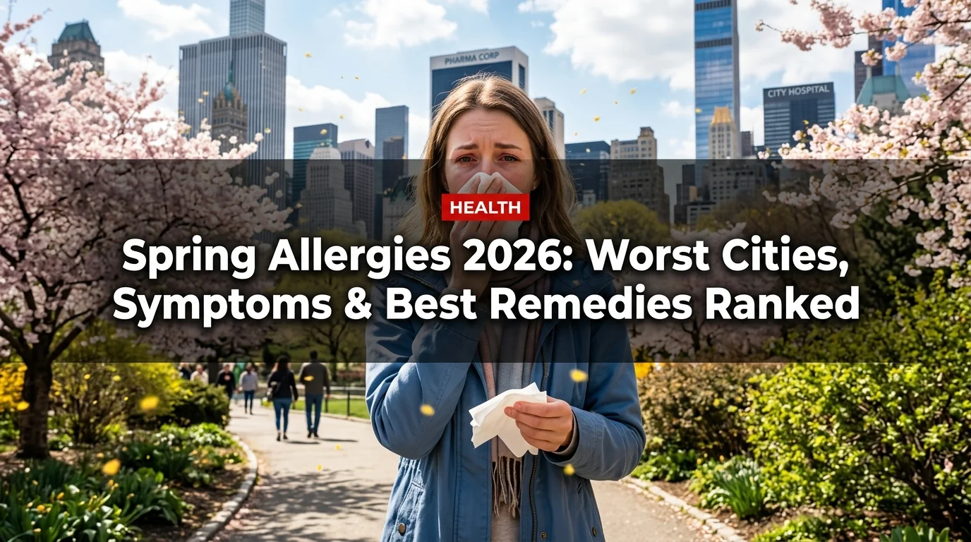 Spring Allergies 2026: Worst Cities, Symptoms & Best Remedies Ranked
