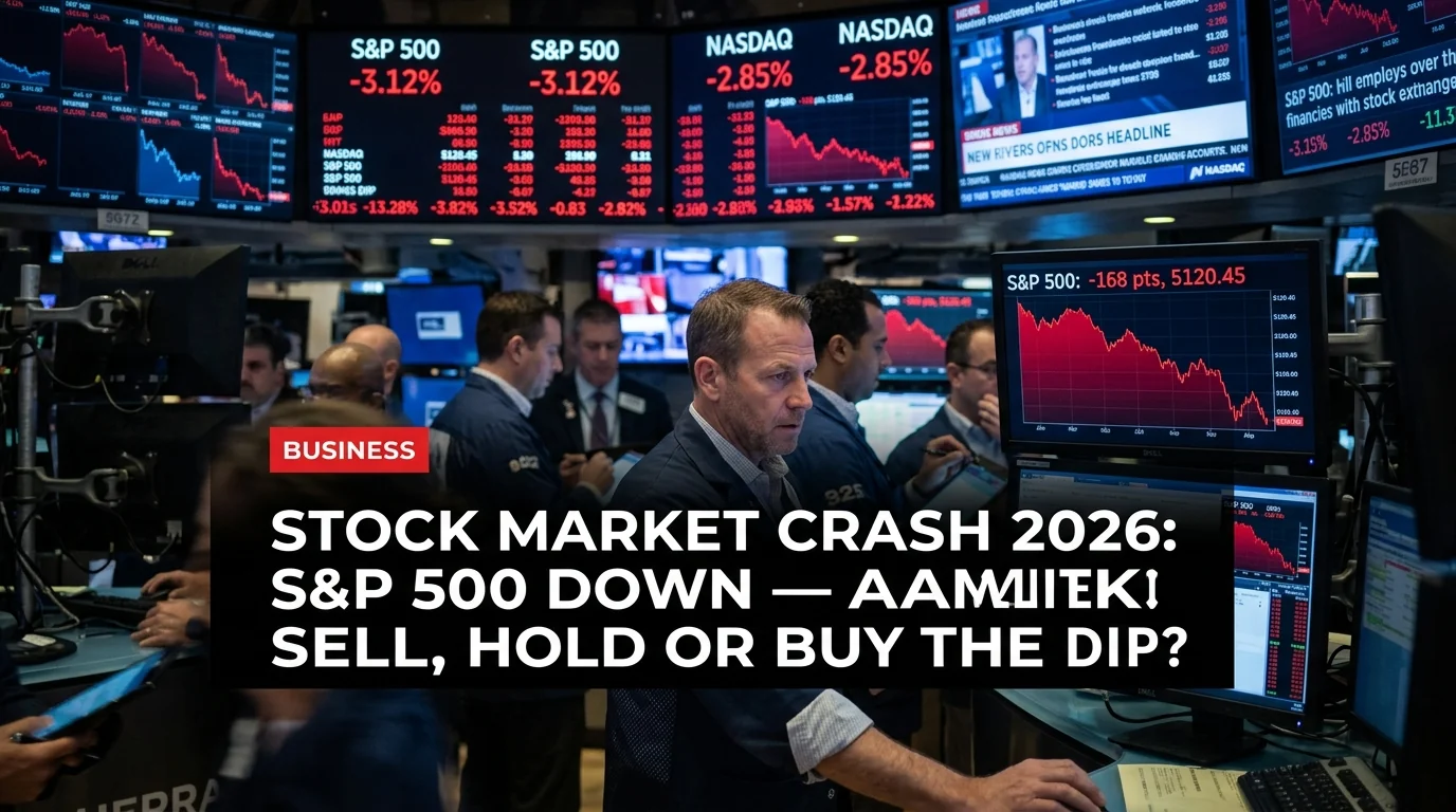 Stock Market Crash 2026: S&P 500 Down — Sell, Hold or Buy the Dip?