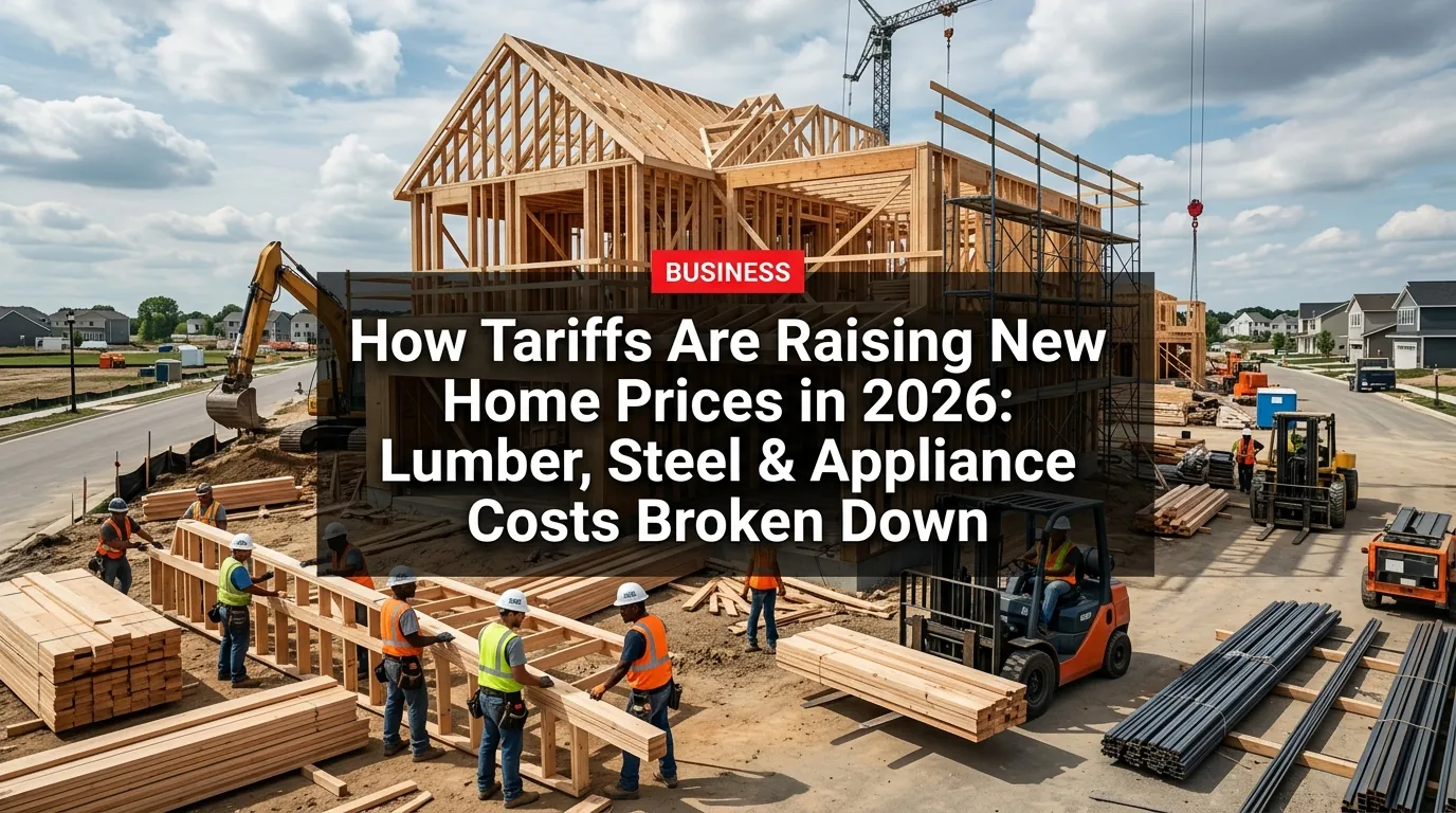 How Tariffs Are Raising New Home Prices in 2026: Lumber, Steel & Appliance Costs Broken Down
