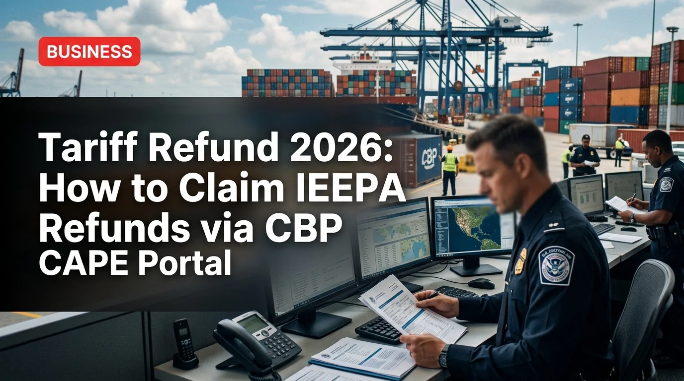 Tariff Refund 2026: How to Claim IEEPA Refunds via CBP CAPE Portal
