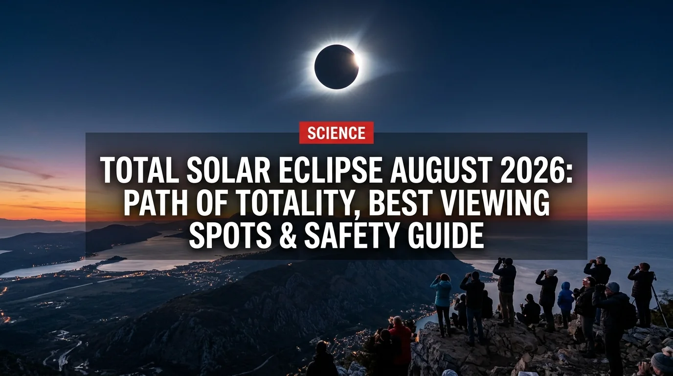 Total Solar Eclipse August 2026: Path of Totality, Best Viewing Spots & Safety Guide