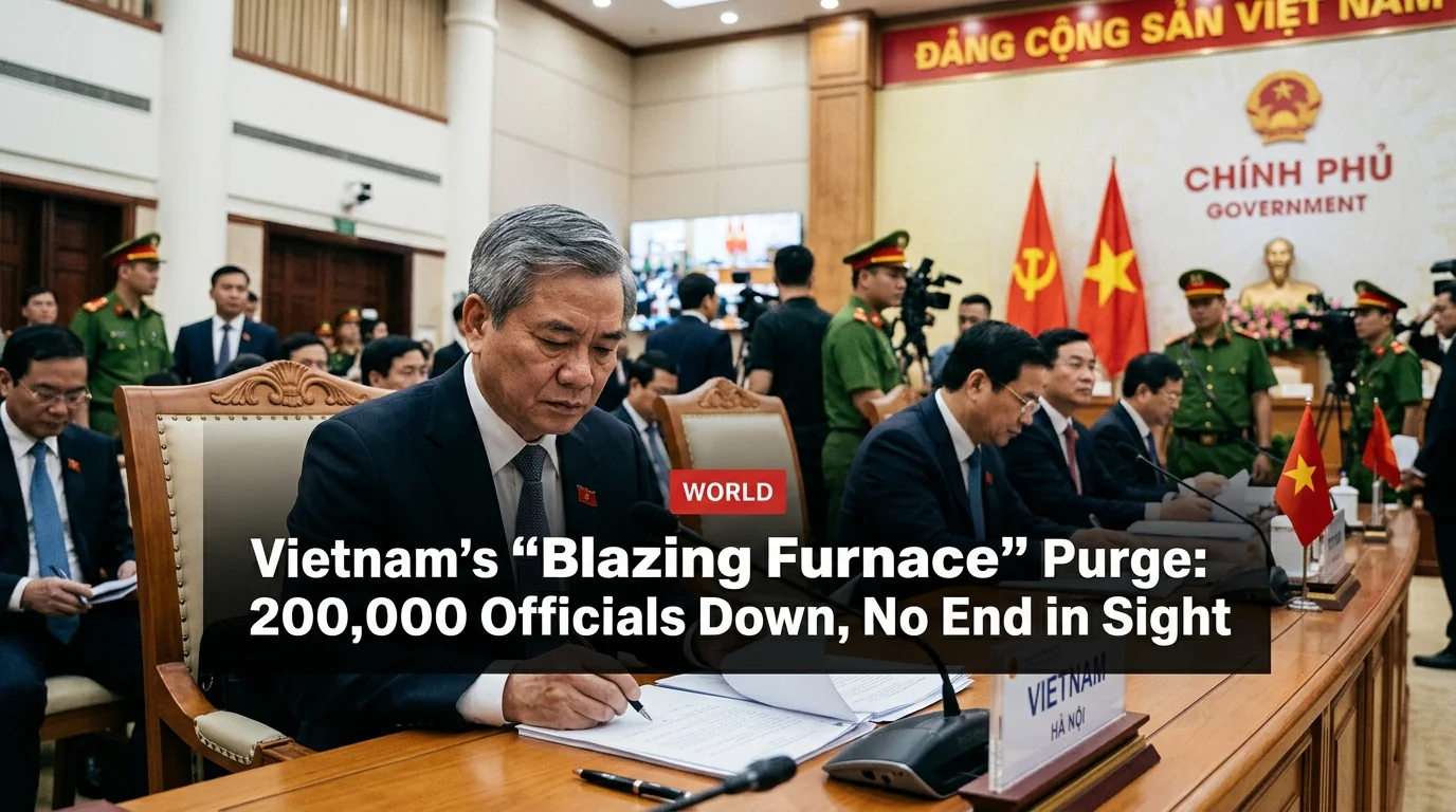 Vietnam's 'Blazing Furnace' Purge: 200,000 Officials Down, No End in Sight