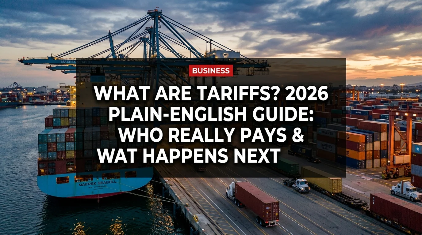 What Are Tariffs? 2026 Plain-English Guide: Who Really Pays & What Happens Next