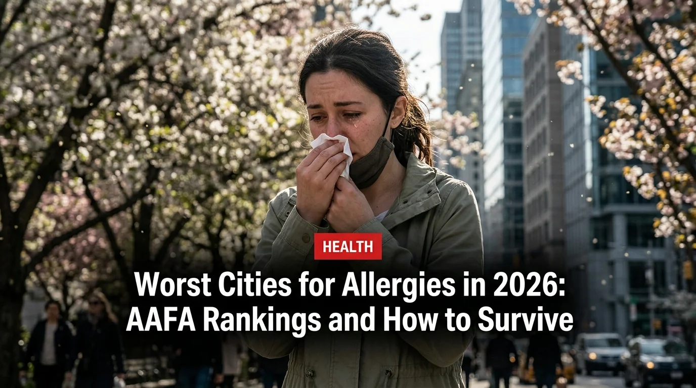 Worst Cities for Allergies in 2026: AAFA Rankings and How to Survive