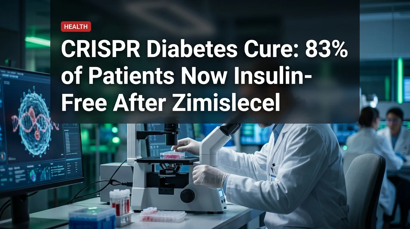 CRISPR Diabetes Cure: 83% of Patients Now Insulin-Free After Zimislecel
