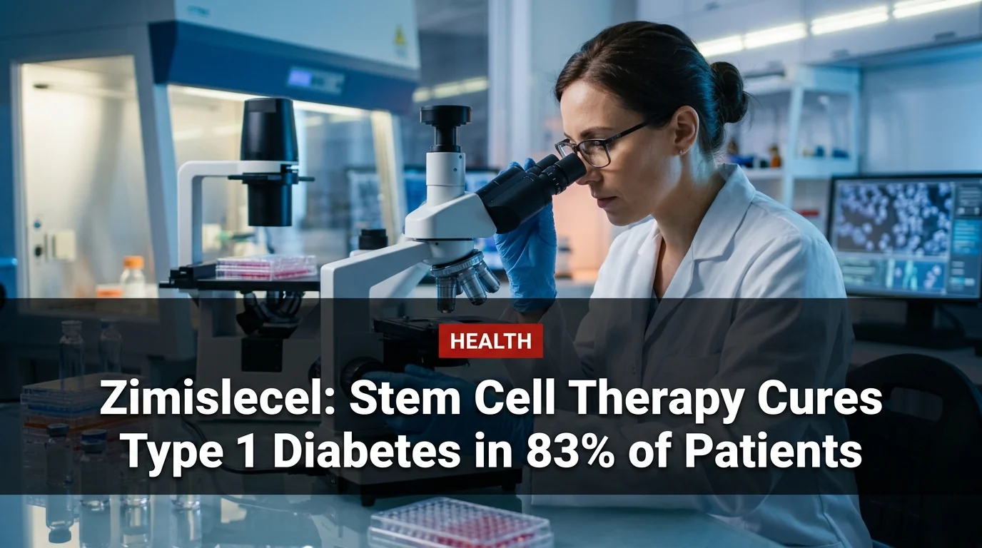 Zimislecel: Stem Cell Therapy Cures Type 1 Diabetes in 83% of Patients